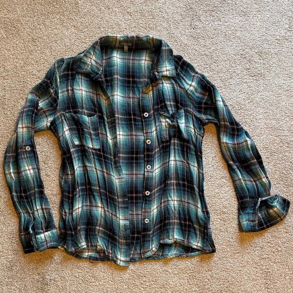 Charlotte Russe plaid button up